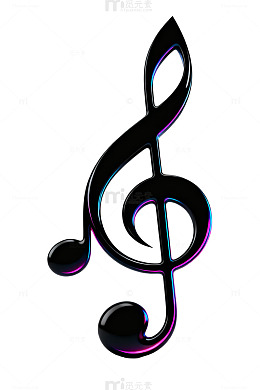 抽象音符艺术图案设计