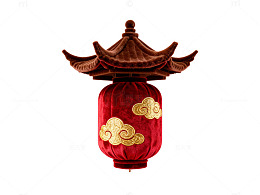 中国风红色灯笼图案