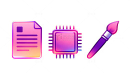 科技艺术图标设计元素