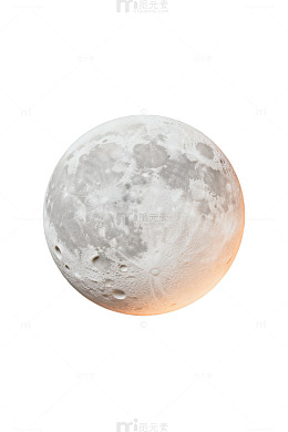 月球特写夜空摄影