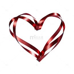 心形缎带浪漫主题图片