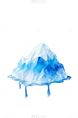 冰山融化的艺术表现