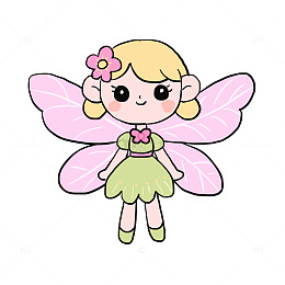 花精灵春天免抠元素