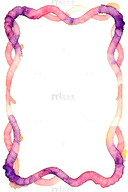 水彩边框设计素材