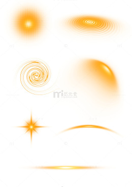 金光闪耀图案元素设计素材
