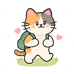 春天动物春游免抠元素