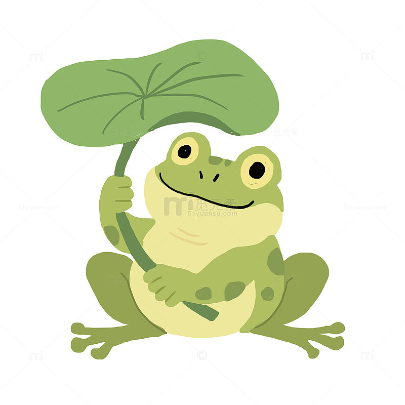 春天动物青蛙免抠元素