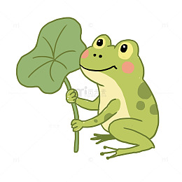 春季动物青蛙免抠元素