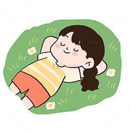 春天踏青野游元素