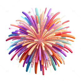 绚丽烟花AI特效设计素材