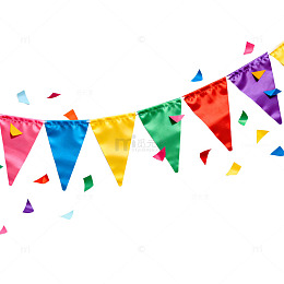 彩旗庆典节日装饰元素