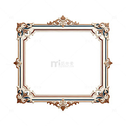 古典花纹相框设计素材