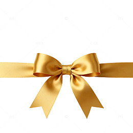 金色圣诞蝴蝶结贺卡设计素材