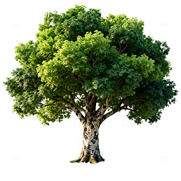 绿树草坪自然风景