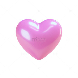 粉红心形卡通图案