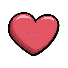 卡通心形设计元素