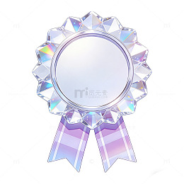 水晶徽章装饰图案设计素材