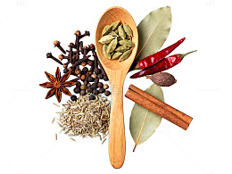 香料组合美食摄影素材