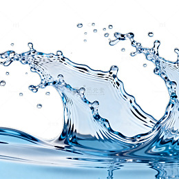 透明水波动态效果AI图像