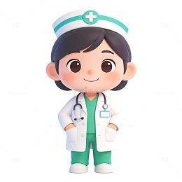卡通医生形象设计素材