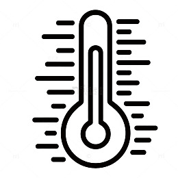 简约温度计图标设计元素