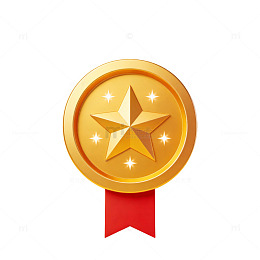 金色奖章图标设计