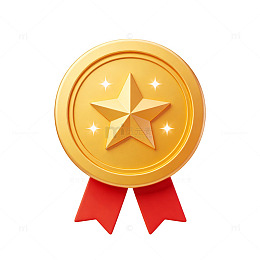 金色奖牌图标设计