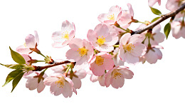 樱花枝头绽放的美丽花朵