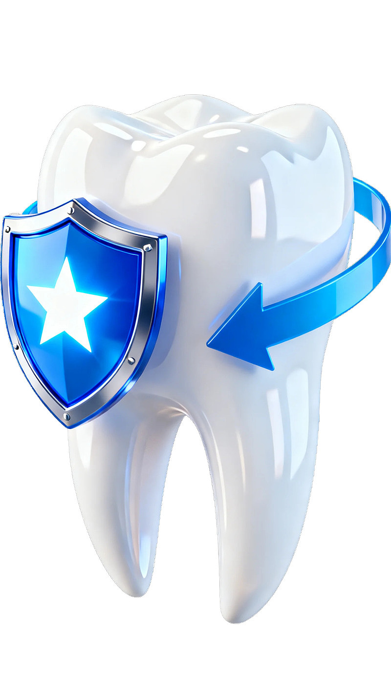牙齿防护盾箭头环绕图片
