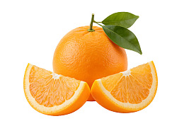 新鲜橙子切片展示图片
