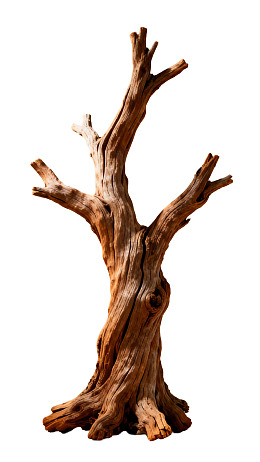 枯木树干雕塑图片