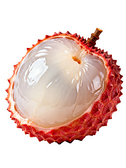 切开的荔枝果肉饱满图片