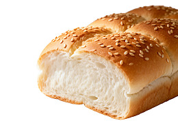 芝麻面包切片展示图片