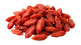 一堆红色干枸杞图片