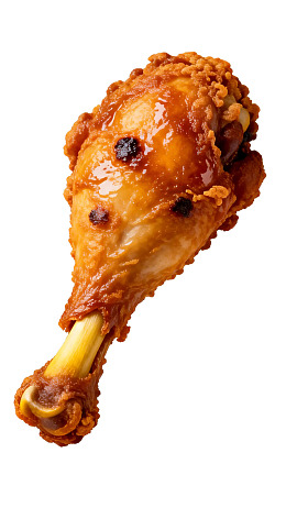 金黄酥脆的炸鸡腿图片