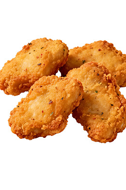 金黄酥脆的炸鸡块图片