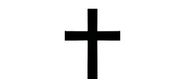 黑色十字架剪影图片