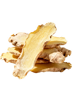 干燥姜片堆叠展示图片