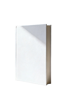 白色背景上的空白书籍