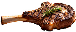烤制牛排配迷迭香图片