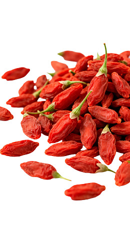 一堆红色枸杞特写图片