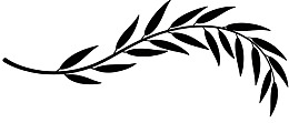 黑色枝叶剪影图案图片