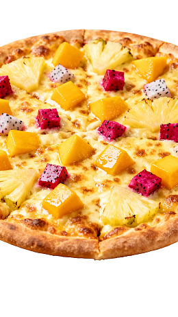 水果披萨色彩缤纷诱人美味