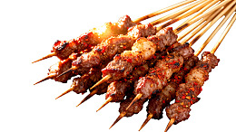 多串烤肉串色泽诱人图片