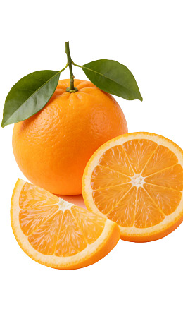新鲜橙子切片展示图片