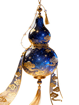 星空云纹葫芦挂饰图片