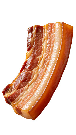 一块色泽诱人的五花肉