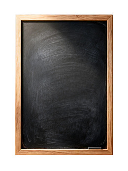 木质边框空白黑板图片
