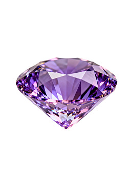 紫色钻石闪耀光芒图片
