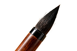 毛笔特写：尖端细节图片